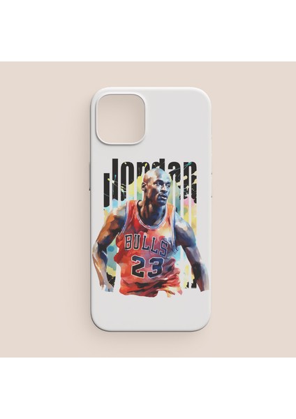 iPhone 11 Pro Max Michael Jordan Tasarımlı Beyaz Telefon Kılıfı