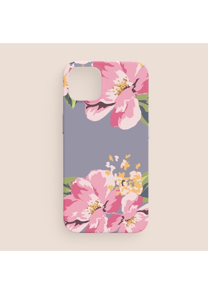 Pembe Çiçek Tasarımlı iPhone 11 Telefon Kılıfı