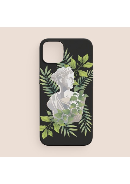 Bitkiler ve Heykel Tasarımlı iPhone 11 Pro Max Telefon Kılıfı