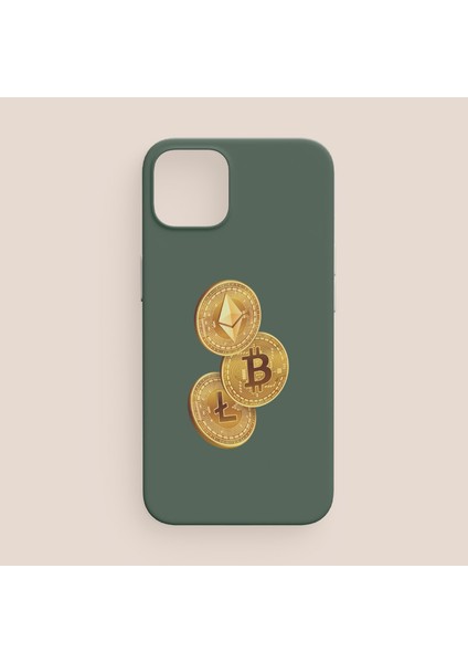 Kripto Paralar Tasarımlı iPhone 12 Pro Telefon Kılıfı