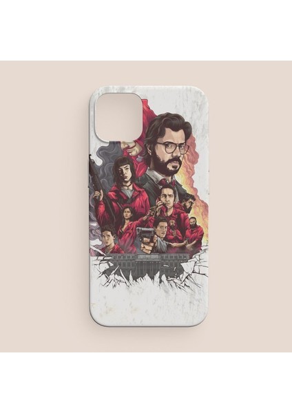 La Casa De Papel Ekip Tasarımlı iPhone 13 Pro Max Telefon Kılıfı
