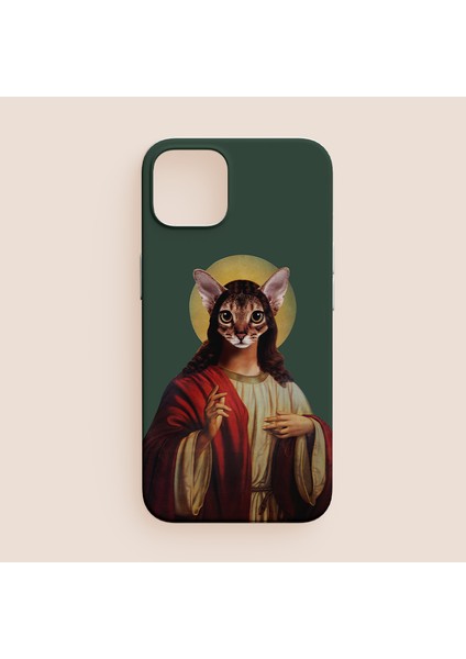 Cat Of Ronesans Tasarımlı iPhone 13 Pro Telefon Kılıfı