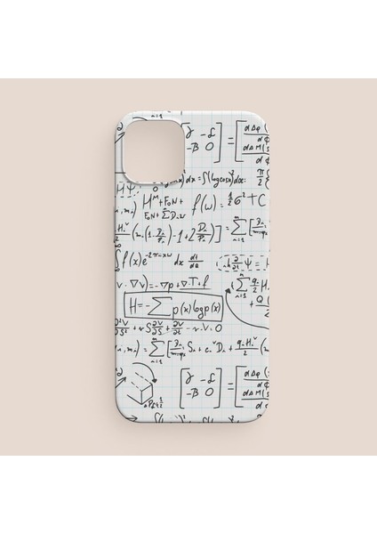 Matematik Işlemleri Tasarımlı iPhone 13 Pro Telefon Kılıfı