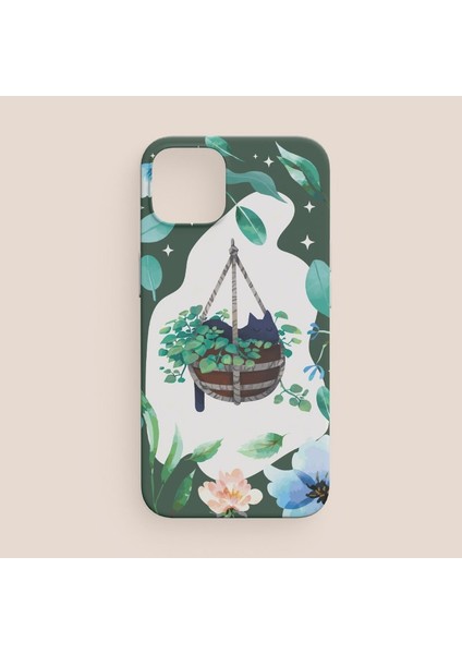 Salıncaktaki Kedi Tasarımlı iPhone 11 Pro Max Telefon Kılıfı