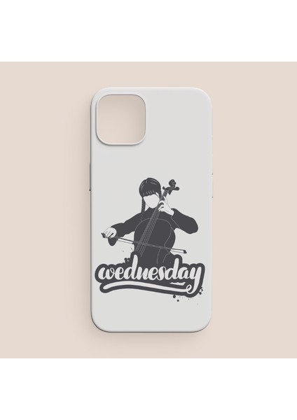 Çello Çalan Wednesday Tasarımlı iPhone 12 Telefon Kılıfı