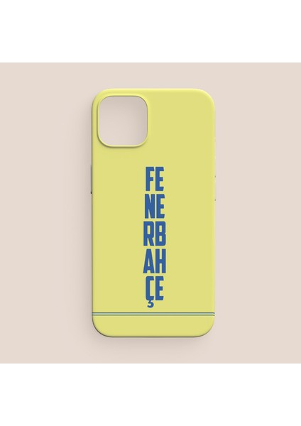 Fenerbahçe Sarı Lacivert Tasarımlı iPhone 12 Telefon Kılıfı