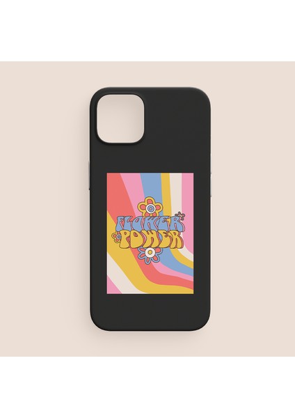 Flower Power Tasarımlı iPhone 12 Telefon Kılıfı
