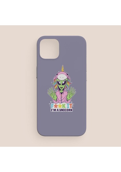 Uzaylı Unicorn Tasarımlı iPhone 12 Pro Max Telefon Kılıfı