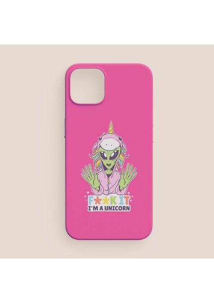 I Am Unicorn Esprili Uzaylı Baskılı iPhone 11 Pro Max Telefon Kılıfı