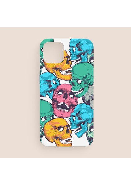 Kurukafalar Tasarımlı iPhone 12 Pro Telefon Kılıfı