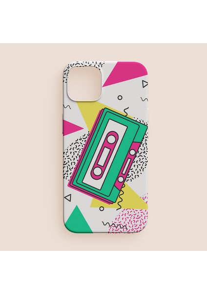 Retro Kasetçalar Tasarımlı iPhone 13 Pro Max Telefon Kılıfı
