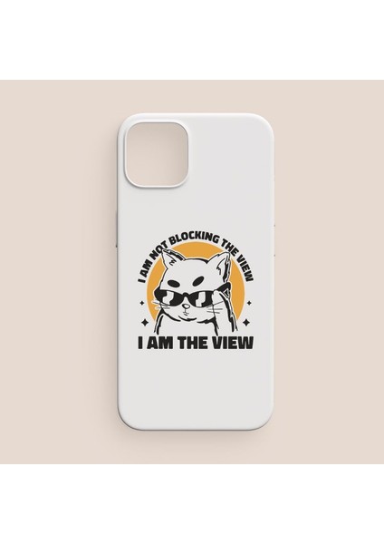 Cat The View Tasarımlı iPhone 13 Pro Telefon Kılıfı