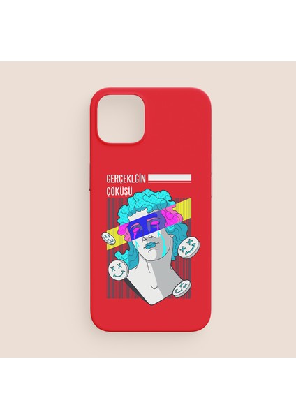 Gerçekliğin Çöküşü Tasarımlı iPhone 13 Pro Max Telefon Kılıfı