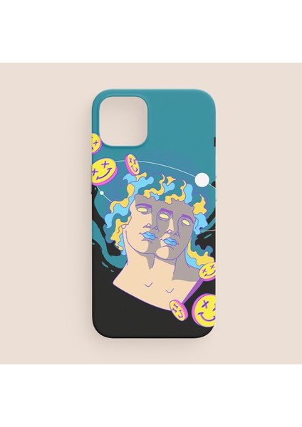 Two Faces Tasarımlı iPhone 13 Telefon Kılıfı