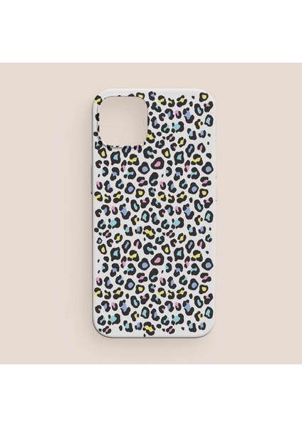 Renkli Leopar Desenli iPhone 12 Pro Telefon Kılıfı