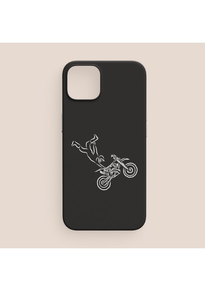 Çılgın Motorcu Tasarımlı Kırmızı iPhone 11 Pro Max Telefon Kılıfı