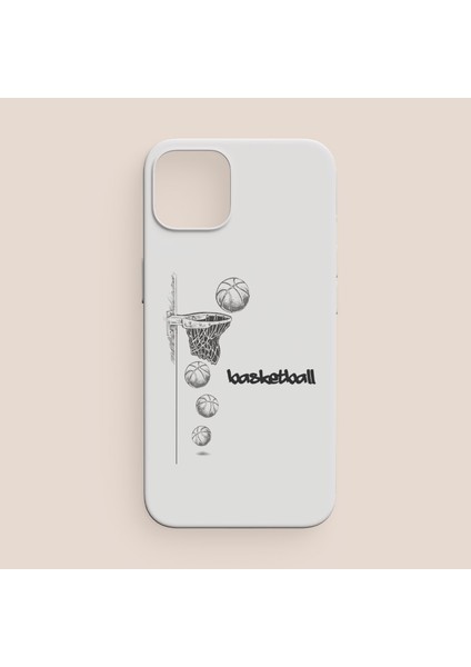 Basketbol Üçlük At Tasarımlı iPhone 13 Telefon Kılıfı