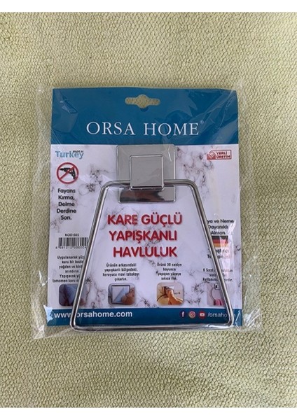 Havluluk Kare Çelik Krom Kaplama