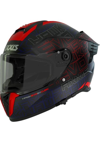 Motorüzgar'dan Axxis Hawk Evo Sv Cubik B4 Mat Fluo Turuncu Full Face Kask