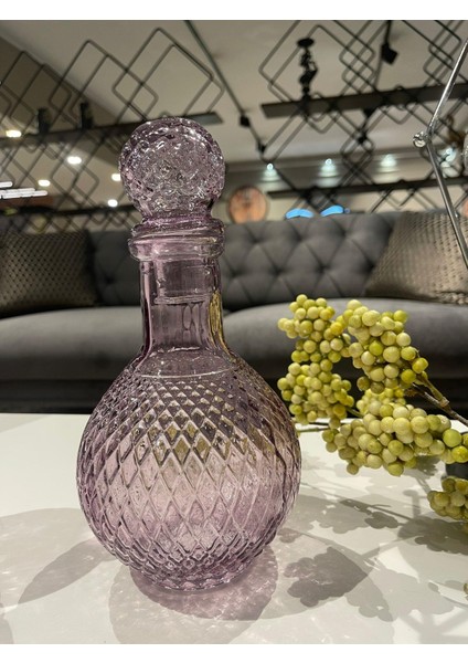 Fusion Yuvarlak Dekoratif Şişe Mor 230MOR16CM