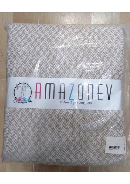 Naturel Çift Kişilik Pike Takımı-Bej Krem