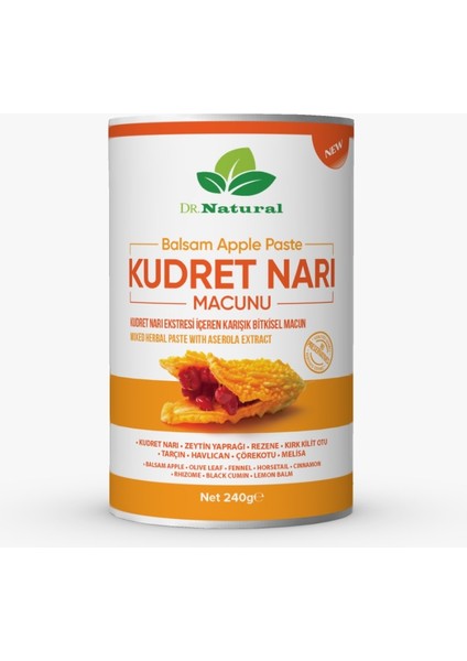 Dr. Natural Kudret Narı Macunu Bitki Karışımlı Bitter Melon Macun 240 gr