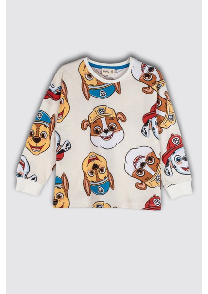 Mutlu Paw Patrol Desenli Pamuk Çocuk Pijama Takımı fiyatları