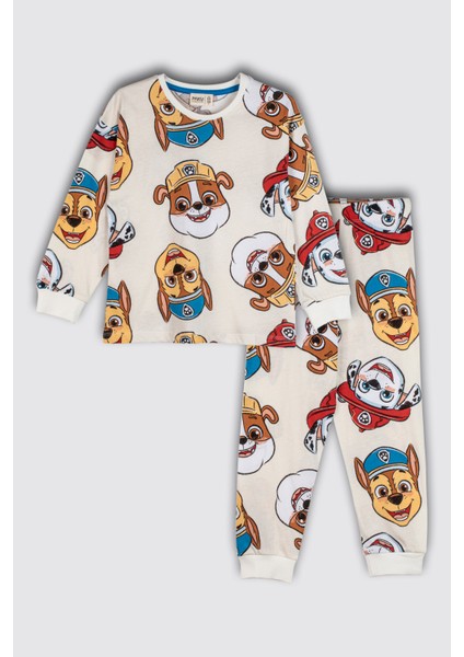 Mutlu Paw Patrol Desenli Pamuk Çocuk Pijama Takımı