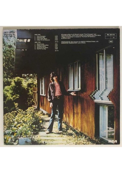 Al Stewart Time Passages Lp Plak (Orjinal 1978 Alman Dönem Baskı)