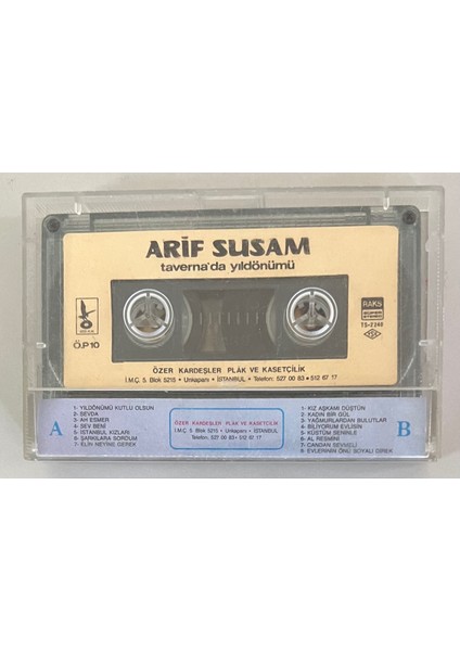 Arif Susam Taverna'da Yıldönümü Kaset (Orjinal Dönem Baskı) fiyatları