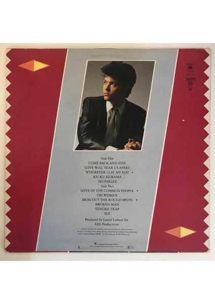 Paul Young No Parlez Lp Plak (Orjinal 1983 Hollanda Baskı)