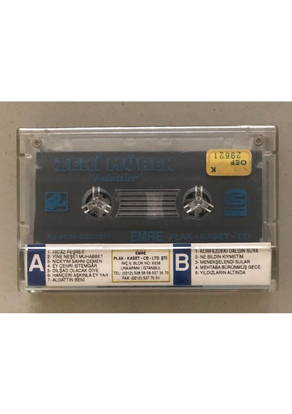 Zeki Müren Esintiler Kaset (Orjinal Dönem Baskı)