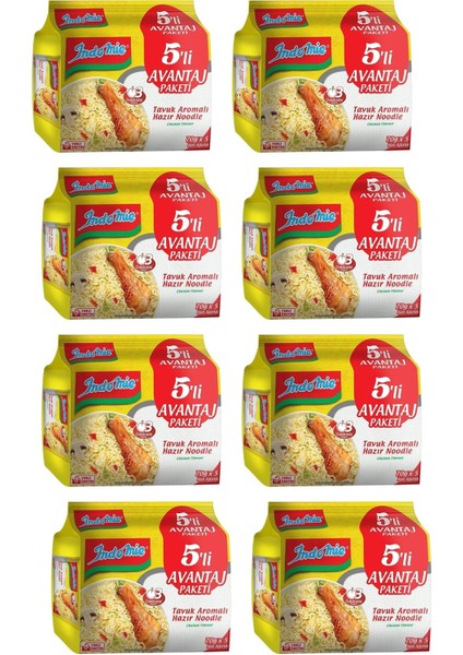 Hazır Noodle Tavuklu 75 gr x 5'li Avantaj Paket x 8 Adet