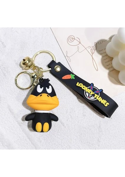 Disney Karakterleri Daffy Duck Silikon Anahtralık Çanta Süsü
