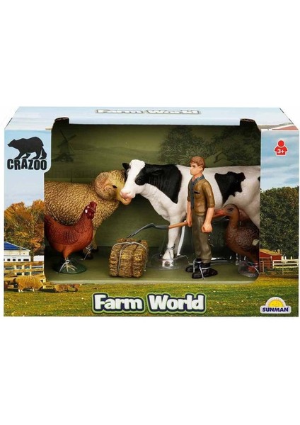 Çiftlik Hayvanları Seti Inek ve Koç