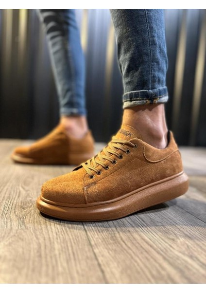 Knack Yüksek Taban Günlük Ayakkabı 044 Taba Süet