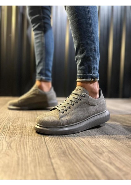 Knack Yüksek Taban Günlük Ayakkabı 044 Gri Süet fiyatları