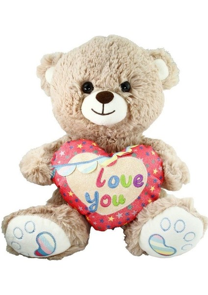 PJH2324 Peluş Kalpli Ayı Love You 30 cm -Vardem