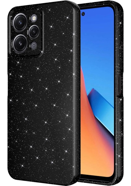 Xiaomi Redmi 12 Kılıf Kamera Korumalı Simli Lux Koton Silikon