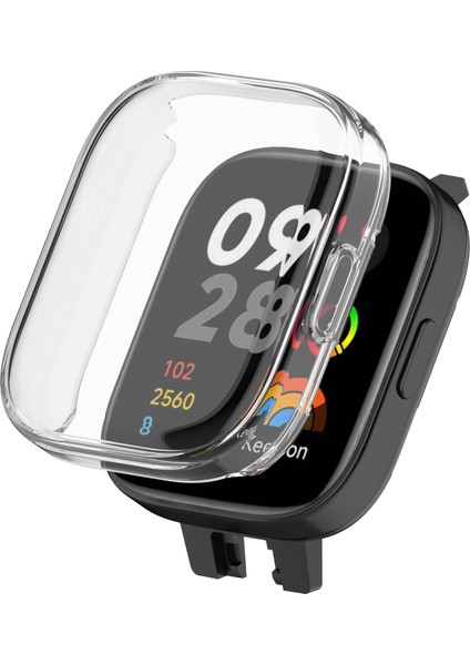 Xiaomi Redmi Watch 3 Için 360 Derece Kasa ve Ekran Koruyucu Gard Silikon Kapak