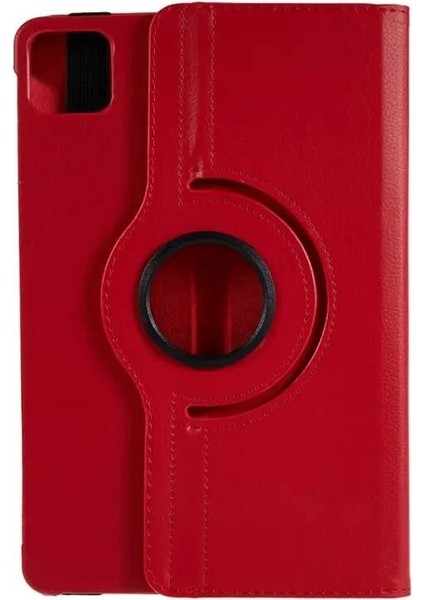 Xiaomi Redmi Pad 6 Inç Için Dönerli Standlı Suni Deri Kapaklı Kılıf