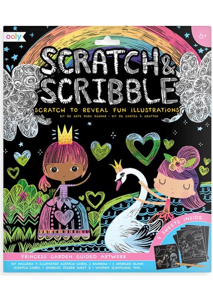 Ooly Scratch & Scribble - Princess Garden