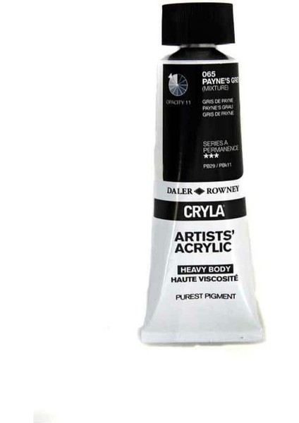 Cryla Heavy Body Artists' Akrilik Boya 75ML N:065 Payne's Gret