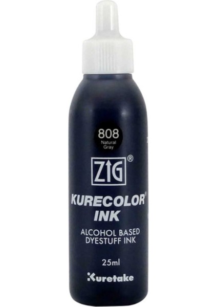 Kurecolor Ink Alkol Bazlı Mürekkep 808 Natural Gray