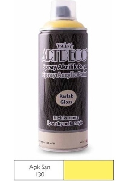 Sprey Akrilik Boya Açık Sarı 400ML modelleri