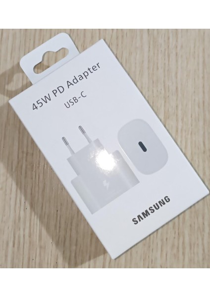 Galaxy S23 Ultra - S23 Plus EP-TA845X 45W Type-C Orijinal Hızlı Şarj Adaptörü Kablosuz (Türkiye Garantili)