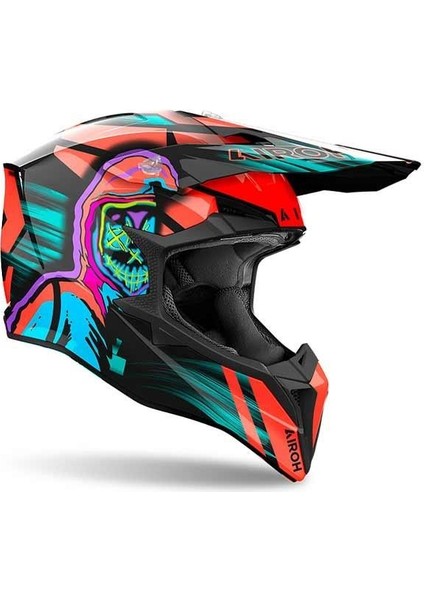 Aıroh Wraap Cyber Orange Gloss Kask