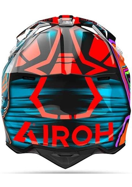 Aıroh Wraap Cyber Orange Gloss Kask