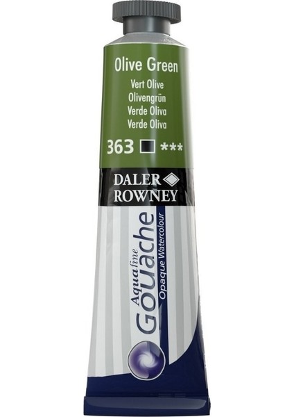 Daler Rowney Aquafine Guaj Boya Tüp 15ML 363 Olive Green