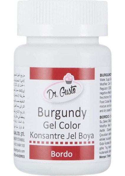 Bordo Gıda Boyası Jel 100 gr